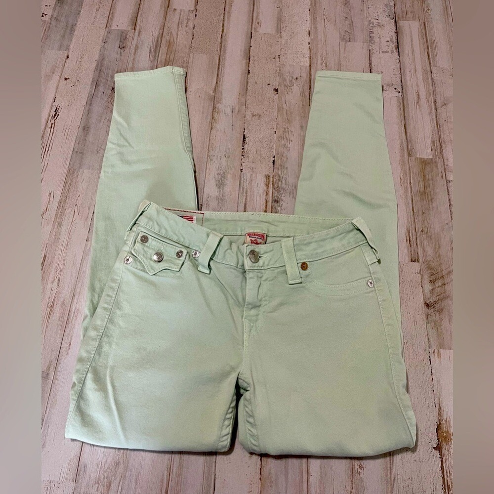 True Religion Serena Skinny Jeans Size‎ 28 Mint